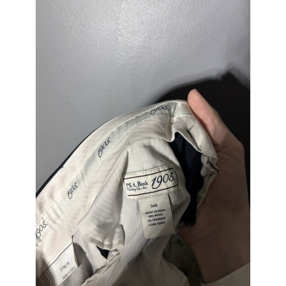 Jos A Bank 1905 Suit Wool 3 Piece Suit Size 40R 34x30 - Picture 11 of 11